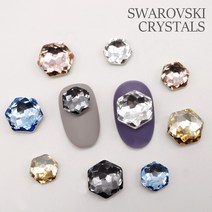 스와로브스키 4683 판타지헥사곤 7.8mm 10mm, 10x11.2mm, 5.실버나이트 (1개입)