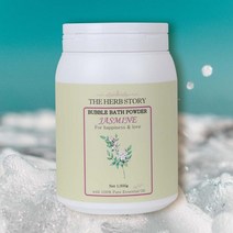 더허브스토리 입욕제 버블바스 파우더 자스민 1kg 6fz 스파 목욕 효과 커플마사지 배쓰밤 가루, 단품, 단품