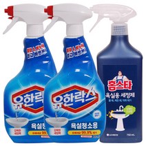 유한락스 욕실 세정제 600+600ml+홈스타 욕실용 750ml, 1세트