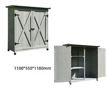 야외 캐비넷 수납장 조립식 창고 농기구 보관함, A TYPE