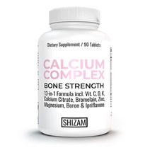 여성 및 남성용 뼈 밀도 지원 비타민 보충제 강한 뼈 칼슘 관절 건강 복합체 마그네슘 칼륨 D-3 K-1 C 구리 아연 망간 Iprilavone 붕소 라이신 브로멜라인