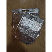 보름달비닐 손잡이 은박 보냉팩 5매 보냉파우치 아이스팩 보냉봉투, 가로(34)*세로(30)*밑면(11)+날개(5.5)