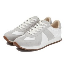 CUSTOMADE 4cm 소가죽 독일군 러너 스니커즈 헤이즈(CR0036GR), 그레이_230