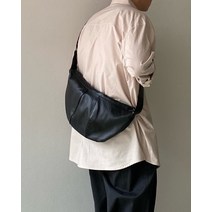 오버즈 / 아메카지 반달 레더 크로스 백