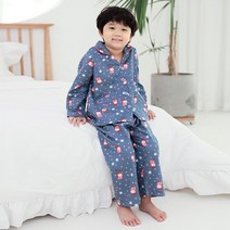 브랜드없음 쁘띠쁘랑 남아동 순면 트윌 부엉이 잠옷 세트 GM21979