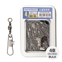 [싸파] 초강력 스냅 인터락 핀도래 4호 벌크 낚시 채비