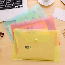 키알리 투명 똑딱이 A4 파일케이스 클리어파일 클리어화일 서류정리 5매