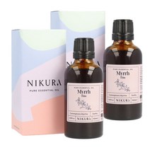 영국 Nikura 순수 천연 프리미엄 미르 몰약 에션셜오일 50ml 2개