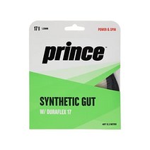 프린스 Synthetic 거트 Duraflex 17 Gauge (125 mm) 테니스 스트링 (Black)