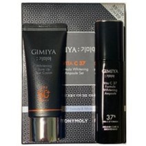토니모리 기미야 비타씨37 포뮬러 미백 앰플 37ml + 미백 톤업 선크림 SPF50+ PA+++ 30ml 세트, 2세트