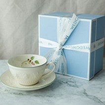 웨지우드 페스티비티 커피잔 세트 티잔 티컵, 1, 아이보리