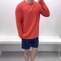 RS 슬라브 워싱 박스 남자 무지 긴팔 티셔츠
