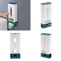 접착식 비닐봉투 정리함 다크그린 비닐봉투정리 비닐보관함 주방소품 비닐팩정리함 비닐정리케이스 비닐정리