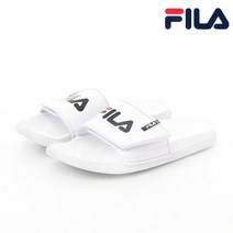 휠라 공용 슬릭 텐더 벨크로 슬리퍼 화이트 1SM00556 1SM00556100