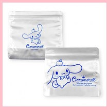 산리오 정품 시나모롤 스탠딩 알루미늄 미니 지퍼백 5p, 상세페이지 참조