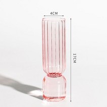 이케바나화병 프리츠한센 빈티지오브제 개운죽 화병 핑크 유리 꽃병 홈 인테리어 룸 장식 캔들 홀더 식물, 01 A-S