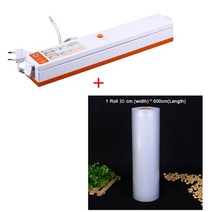 비닐 진공 포장 캠핑 실링기 접착기 최고의 식품 실러 자동 상업 가정용 식품 실러 기계 포함 10pcs 가방 220v110v, 30cm 가방 추가, 영국 플러그