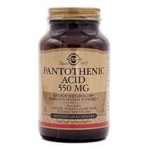 솔가 판토텐산 550 mg 베지터블 캡슐, 1개, 100개입, 100정
