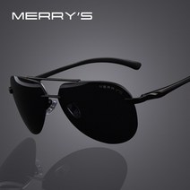 고급선글라스 MERRYS브랜드 남성 편광 알루미늄 합금 프레임 선글라스 패션 남성 운전 선글라스 S8281 100