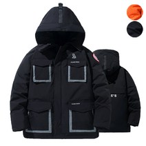 Sevenmoon남성용 겨울 패딩 코트 오리털 파카 M-3XL