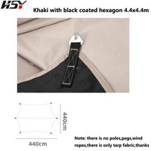 UPF50 + 방수 PU5000MM 를 가진 옥외 야영 천막, 13 4.4x4.4m G