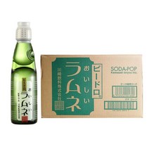 가와사키 비드로 라무네 200ml x 30개 일본 구슬 탄산 음료수 사이다