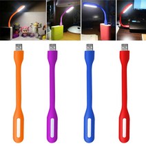북라이트 독서등 스탠드 usb book light mini led 램프 bendable 휴대용 노트북 노트북 pc 컴퓨터, 자주색