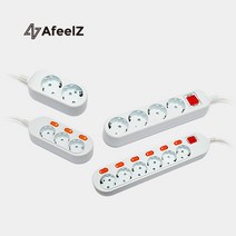 국산 안전 접지 개별 스위치 멀티탭 2구 3구 4구 5구 6구 1M 1.5M 3M 5M 10M 과부하차단 통합스위치 전기 멀티 콘센트, 접지(10A), 1개