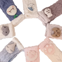 몽글몽글 입체 캐릭터 여자 수면 양말