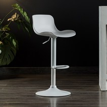 피카소가구 루시바텐 바의자 아일랜드 홈바 높낮이조절의자 360도회전 카페의자, 루시바텐-화이트