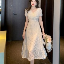 PIka여성 쉬폰 여름원피스 롱원피스 슬림핏 빅사이즈