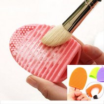 파운데이션브러쉬세척 브러쉬 뷰티 화장 메이크업 전문 미용사 도구 세척판, 2팩, 단일