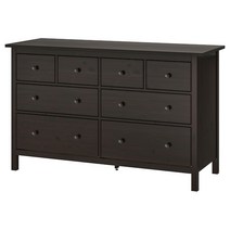 8칸서랍장 클래식디자인 헴네스 블랙브라운 160x96 cm