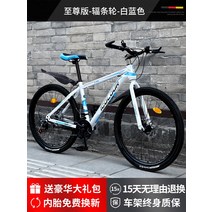 MTB자전거 산악용자전거 입문용 엠티비 소형 미니벨로 가벼운 접는 학생용, 21단, 24인치, D 익스트림 스포크 화이트 블루