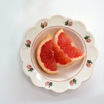 코지테이블 위즐리 레트로 카페 접시 피치 플라워 볼, 단품