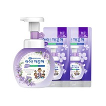 아이깨끗해 핸드워시 블루밍 퍼플 250ml + 200ml x 2p 세트, 1세트