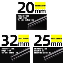 벤츄리관 투명 아크릴 튜브 파이프 피팅 스트레이트 팔꿈치 티 커넥터 수족관 물고기 탱크 플렉시 글라스, 06 6_03 32mm