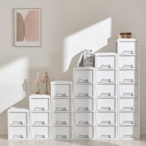 퍼펙트 슬림 틈새 서랍장 플라스틱 서랍장, 5단, 화이트 마블, 1개