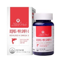 캐나다 네츄럴메이드 로얄레드 케이 오메가3 60캡슐, 6개