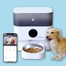 헤이홈 스마트 강아지 고양이 자동급식기 카메라 대용량 펫 밥그릇, 펫 급식기