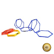 창의력 신체활동 육각 사다리 만들기 체육교구 집중력향상 어린이놀이기구, 1개, 오렌지