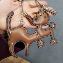 로스킨 동물캐릭터 반제품(소가죽) 강아지 곰 사슴 고양이 토끼 가죽공예 DIY 패키지, 민자탄색토끼
