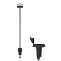 항해등 선박 라이트 22 인치 해양 네비게이션 라이트 앵커 스턴 화이트 LED 올 라운드 램프 스테인레스 스, 02 1pcs11584-2411500-S