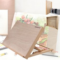 A3 나무이젤 미니 화판 접이식 이젤 47x36x7cm, 본상품선택
