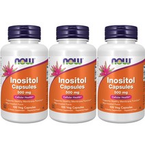 나우푸드 이노시톨 500mg 베지 캡슐, 100정, 3개