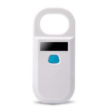 NFC 리더기 카드리더기 OTG 신용카드리더기 134.2KHz 동물성 칩 판독기 고양이와 강아지 꼬리표 신분증을위한 애완 동물 귀 유리 스캐너, [02] White