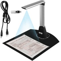 책스캔 북스캔 문서 카메라 A4 5mp HD 픽셀 휴대용 도서 사진 스캐너 캡처 LED 라이트 OCR 워드/PDF 및 전, 한개옵션0