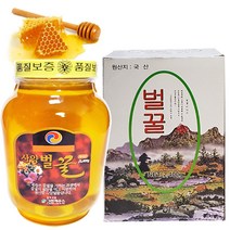 국산 벌꿀 2.4kg 잡화꿀 사양벌꿀, 잡화꿀 2.4kg, 1개, 잡화꿀 2.4kg, 본상품