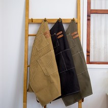 캔버스 카페앞치마 바리스타 목공 앞치마 3color, 블랙, 1개