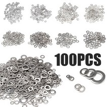 100pcs m1.6 m2 m2.5 m3 m3.5 m4 m5 m6 m8m10 스테인레스 스틸 플랫 와셔 일반 개스킷, m10